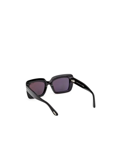 Tom Ford Eyewear Rectangular Frame Sunglasses In Black