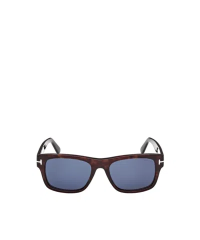 Tom Ford Eyewear Rectangular Frame Sunglasses In Blue