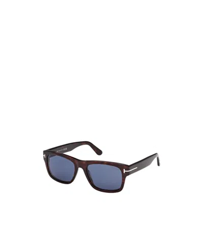 Tom Ford Eyewear Rectangular Frame Sunglasses In Blue