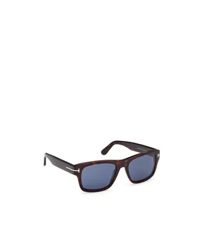 Tom Ford Eyewear Rectangular Frame Sunglasses In Blue