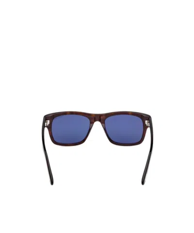 Tom Ford Eyewear Rectangular Frame Sunglasses In Blue