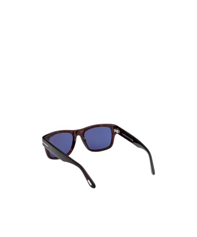 Tom Ford Eyewear Rectangular Frame Sunglasses In Blue