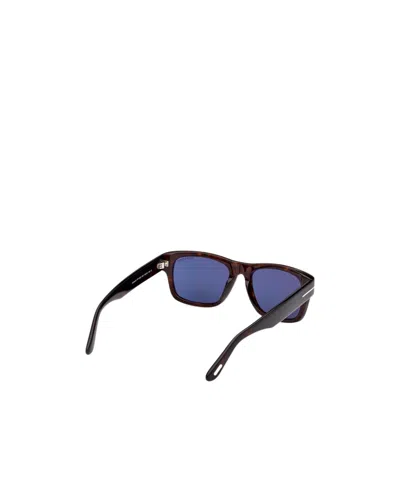 Tom Ford Eyewear Rectangular Frame Sunglasses In Blue
