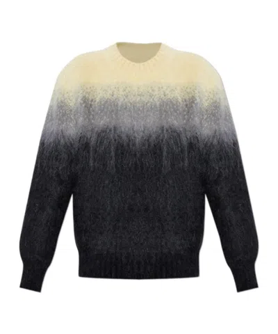 Jil Sander Gradient Mohair Jumper In Black