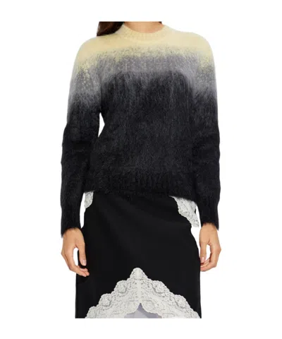 Jil Sander Gradient Mohair Jumper In Black