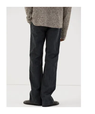 Auralee Product Dyed Finx Chino Narrow Pants In Black