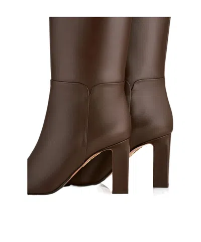 Aquazzura 85mm Sellier Block-heel Knee-high Boots In Multi