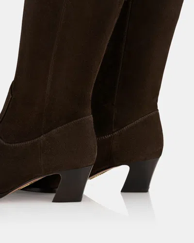 Aquazzura 50mm Nomad Square-toe Boots In Brown