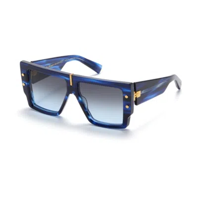 Balmain Full Frame Sunglasses In Blue