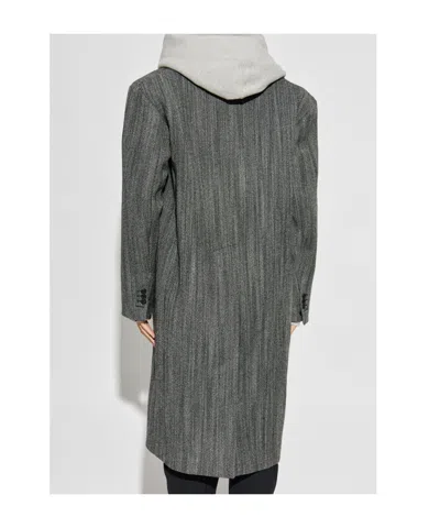 Dsquared2 Long Sleeve Coat In Gray