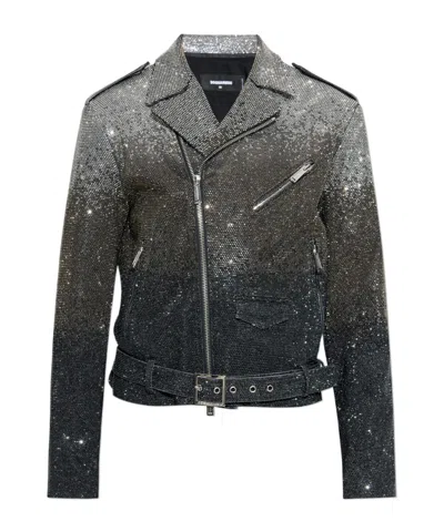 Dsquared2 Long Sleeve Casual Jacket In Black