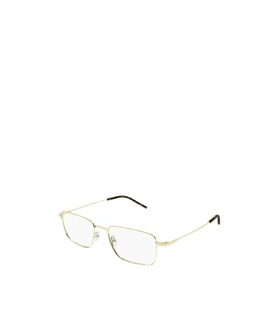 Saint Laurent Square-frame Glasses In Brown