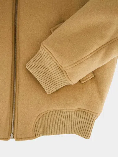 Off-white Long Sleeve Casual Jacket In Brown