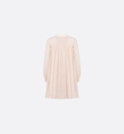 Dior Round Neck Dress In Pink