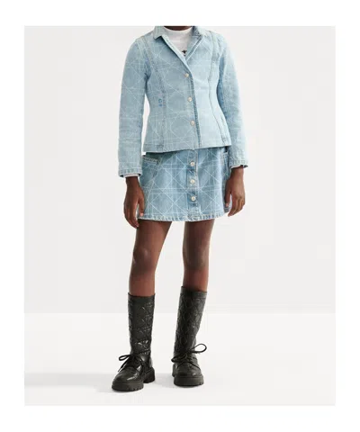 Dior Long Sleeve Jacket In Blue