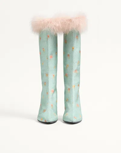 Valentino Hotty Boots In Green