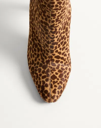 Valentino Garavani Hotty Boot In Pony-effect Calfskin 100mm Woman Animal Print 39.5 In Animal Print