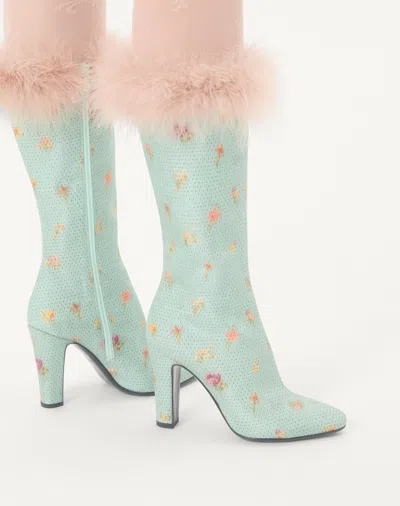 Valentino Hotty Boots In Green