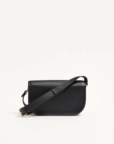 Valentino Garavani Antibes Leather Crossbody Bag Adjustable Strap In Black
