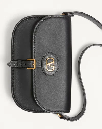 Valentino Garavani Antibes Leather Crossbody Bag Adjustable Strap In Black