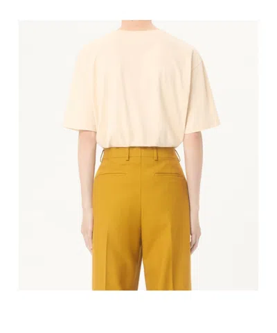 Valentino Garavani Cotton T-shirt With Made In Print Clothing In Neutral