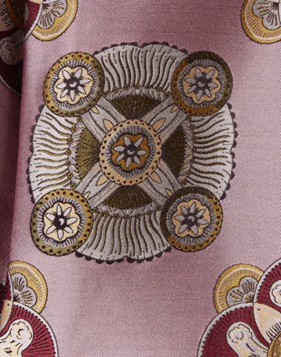 La Doublej Floral-print Jacquard Shirt Jacket In Purple