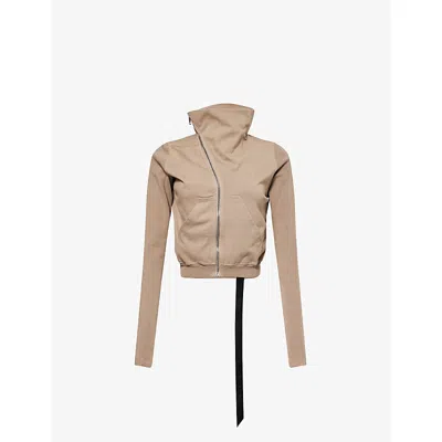 Rick Owens Drkshdw Womens Dirty Pearl Mountain Sweat Cotton Jacket In Neutral