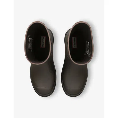 Hunter Downpour Short Wellington Boots In Gray