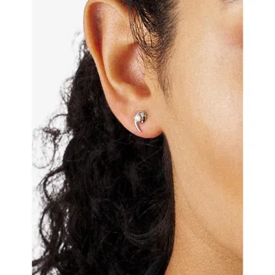 Shaun Leane Womens Talon Sterling-silver And 0.12ct Diamond Stud Earrings In Metallic