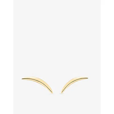 Shaun Leane Womens Quill 18ct Yellow Gold Vermeil Stud Earrings In Gold