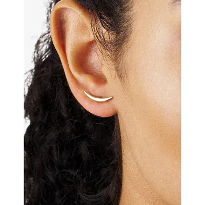 Shaun Leane Womens Quill 18ct Yellow Gold Vermeil Stud Earrings In Gold
