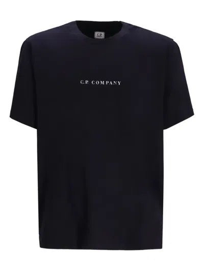 C.p. Company Logo T-shirt In Black