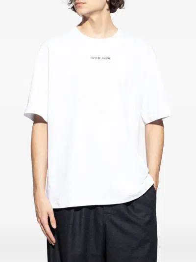 Samsoe & Samsoe Graphic-print T-shirt In White