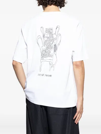 Samsoe & Samsoe Graphic-print T-shirt In White