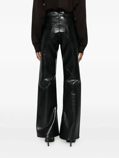 Agolde Five-pocket Casual Pants In Black