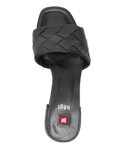 Hogl Felina Interwoven Sandals In Black