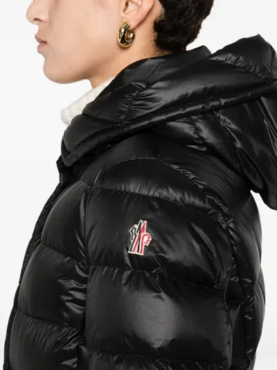 Moncler Grenoble Armoniques Button-up Down Jacket In Black