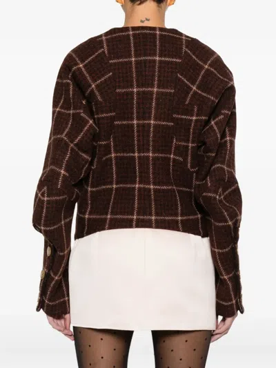 Vivienne Westwood Pourpoint Jkt Casual Jacket In Brown Wool In Brown