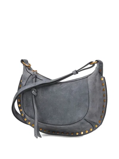Isabel Marant Oskan Moon Small Shoulder Bag In Gray