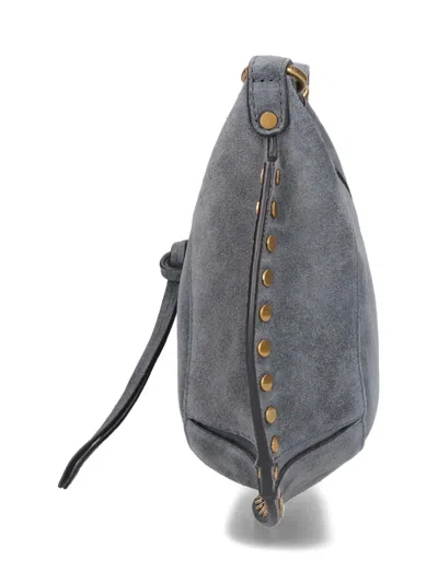 Isabel Marant Oskan Moon Small Shoulder Bag In Gray