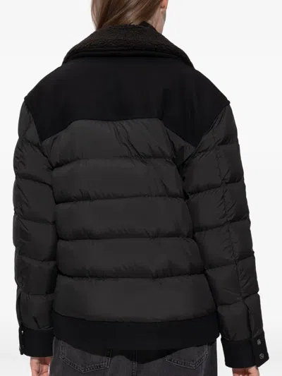 皮毛一体拼接夹克