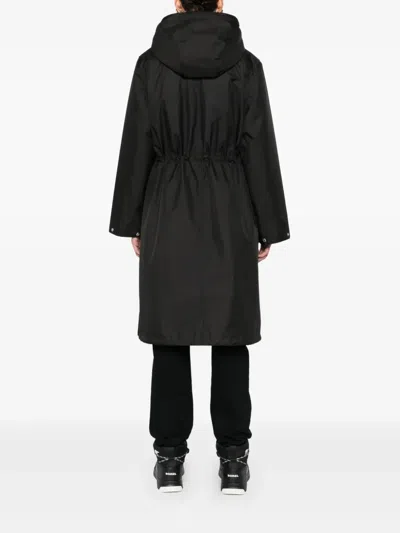Yves Salomon Hooded Drawstring-waist Parka In Black