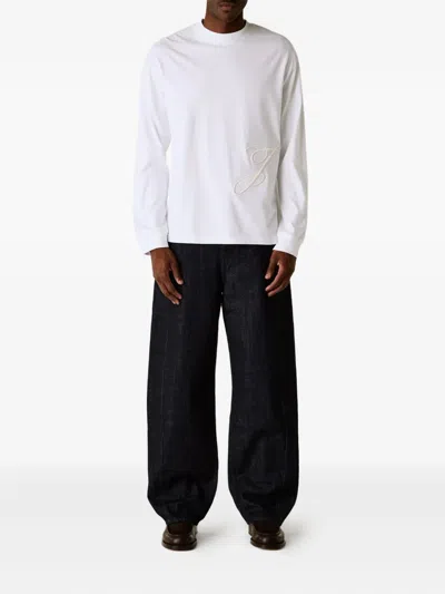 Jacquemus Mirada Wide-leg Jeans In Blue