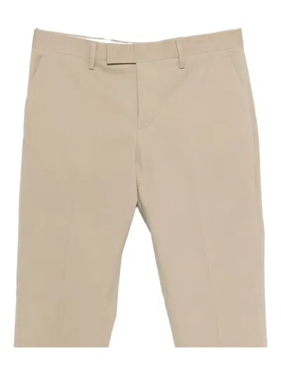 Lardini Twill Trousers In Neutral