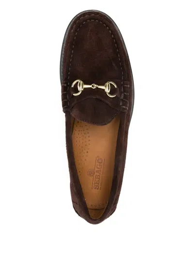 Sebago Mocassin Joe Modena Suede Dark Brown In Brown