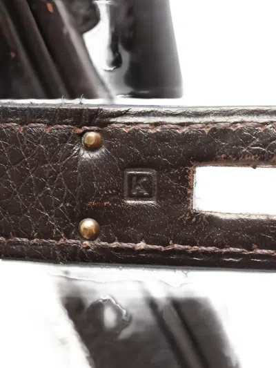 Pre-owned Hermes 2007 Kelly32 Tote Bag In Brown