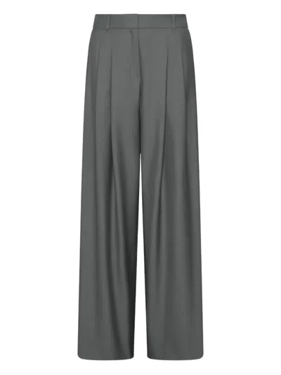 Marella Pleated Tailored Trousers In Gray