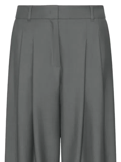 Marella Pleated Tailored Trousers In Gray