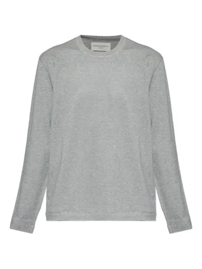 Officine Generale Long-sleeve T-shirt In Gray