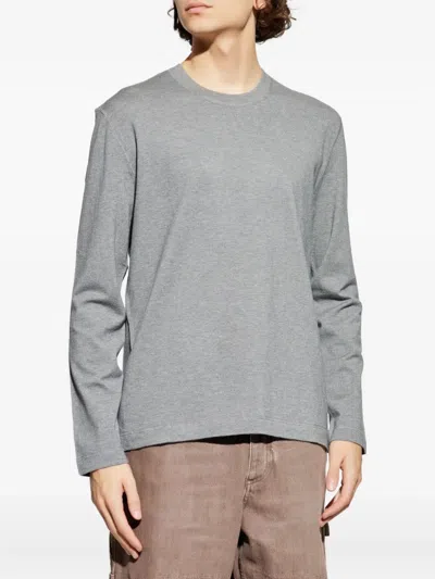 Officine Generale Long-sleeve T-shirt In Gray